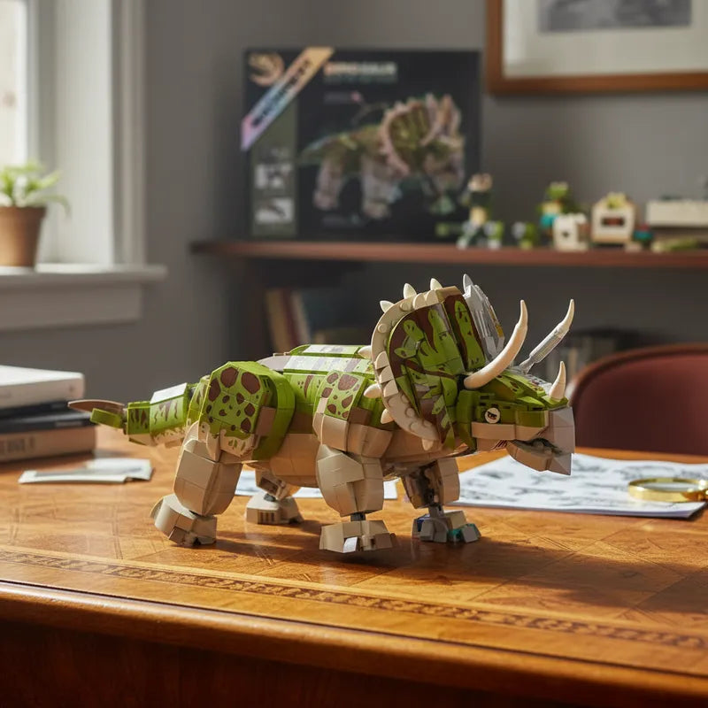 MythBlock Triceratops detalle de piezas